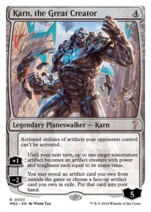 Karn, the Great Creator (White Border) - 3: Mystery Booster 2