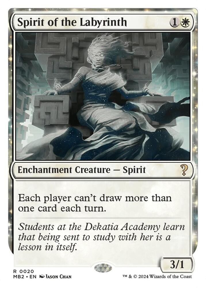 Spirit of the Labyrinth (White Border) - 20: Mystery Booster 2