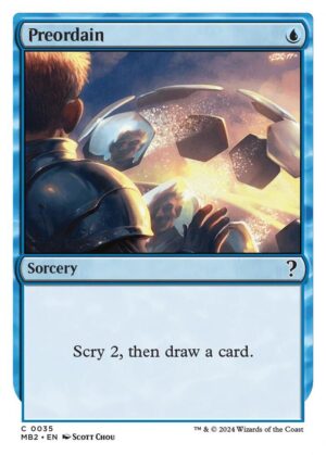 Preordain (White Border) - 35: Mystery Booster 2