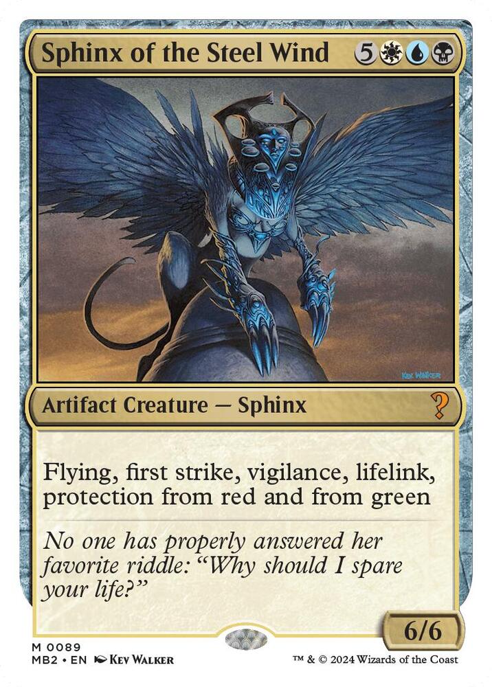 Sphinx of the Steel Wind (White Border) - 89: Mystery Booster 2