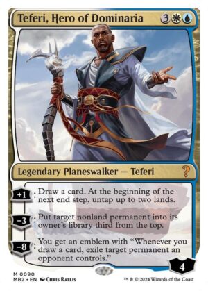 Teferi, Hero of Dominaria (White Border) - 90: Mystery Booster 2