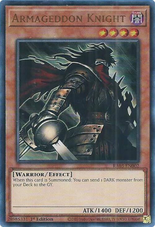 Armageddon Knight - RA03-EN002: Quarter Century Bonanza