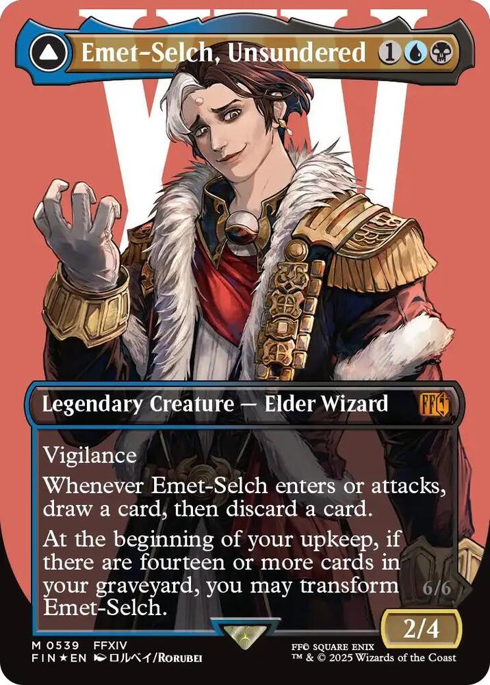Emet-Selch, Unsundered (Borderless) (Surge Foil) - Final Fantasy