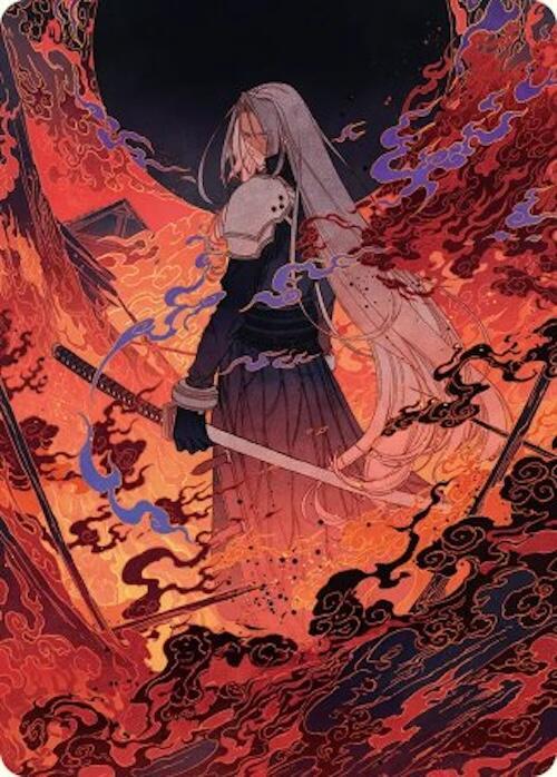 Nibelheim Aflame Art Card - 35: Art Series: FINAL FANTASY