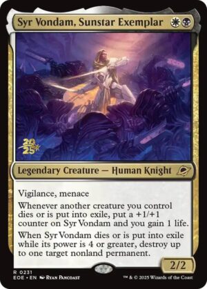 Syr Vondam, Sunstar Exemplar - 231: Prerelease Cards (ES)