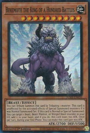 Behemoth the King of a Hundred Battles (Super Rare) - JUSH-EN050: Justice Hunters