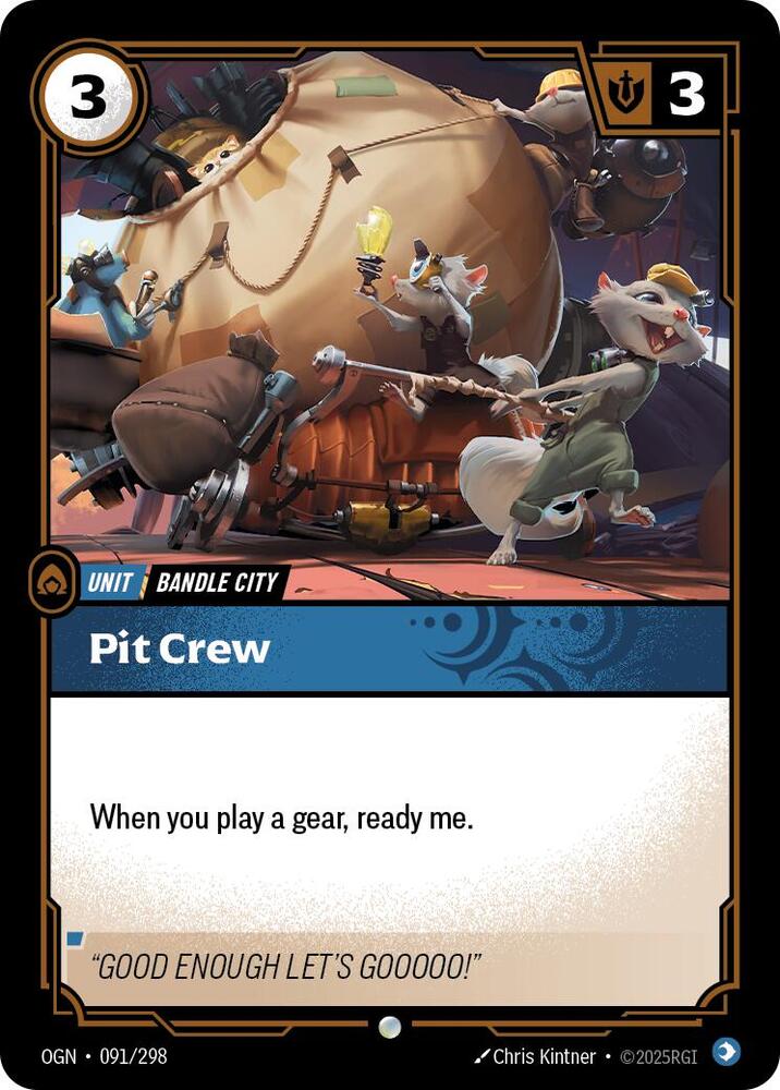 Pit Crew - 091/298: Origins