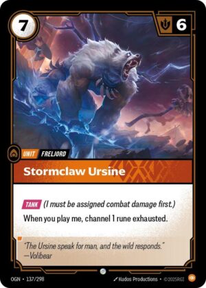 Stormclaw Ursine - 137/298: Origins