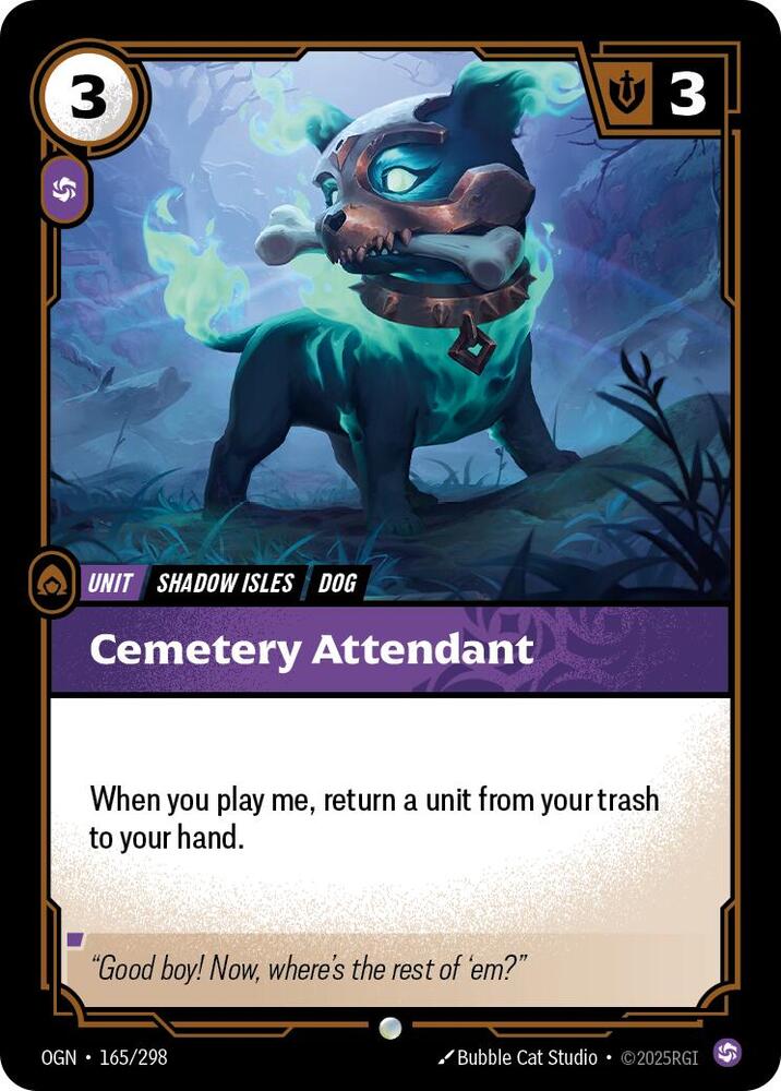 Cemetery Attendant - 165/298: Origins