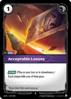 Acceptable Losses - 179/298: Origins