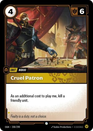 Cruel Patron - 208/298: Origins