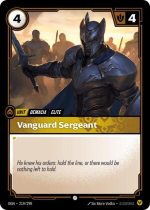 Vanguard Sergeant - 219/298: Origins
