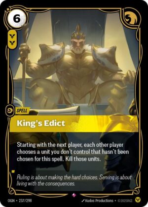 King's Edict - 237/298: Origins