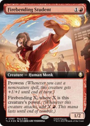 Firebending Student (Extended Art) - 393: Buy-A-Box Promos