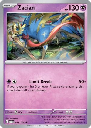 Zacian - 045/094: ME02: Phantasmal Flames