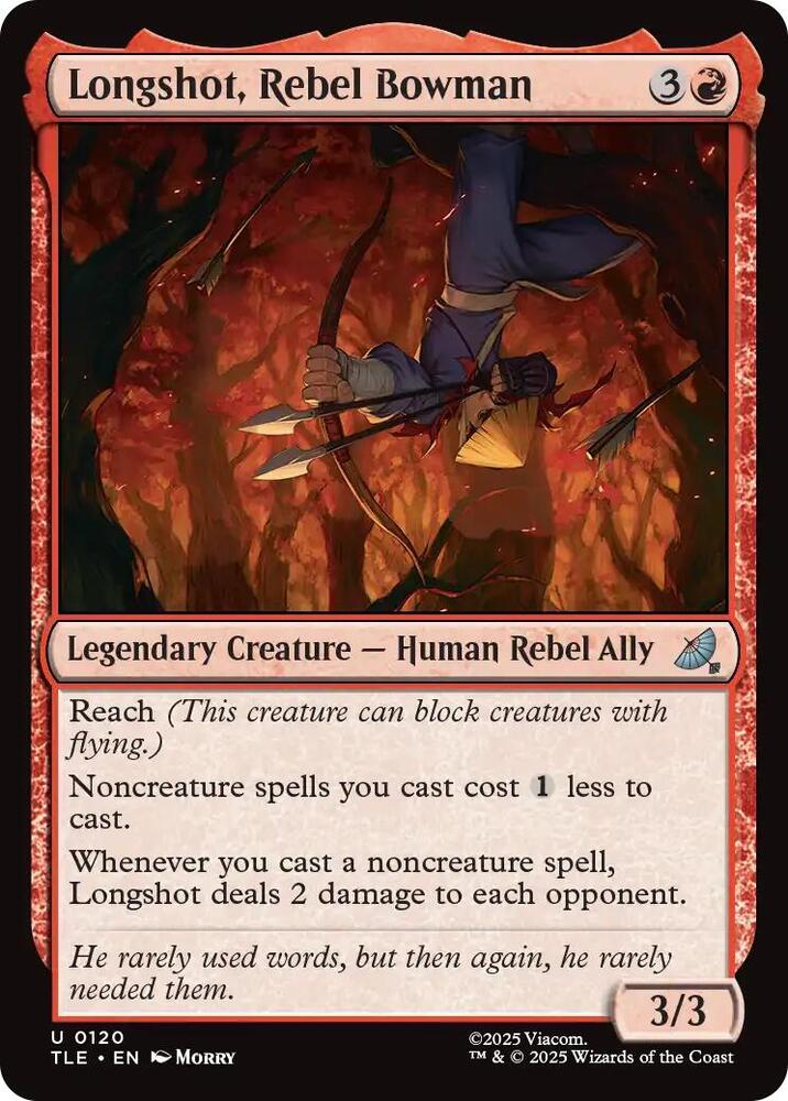Longshot, Rebel Bowman - 120: Avatar: The Last Airbender: Eternal-Legal