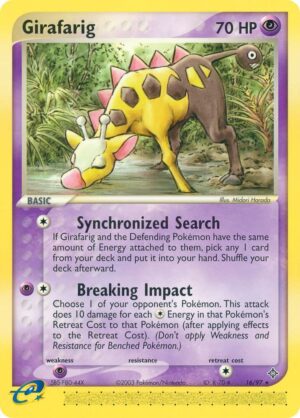 Girafarig - 16/97: Dragon