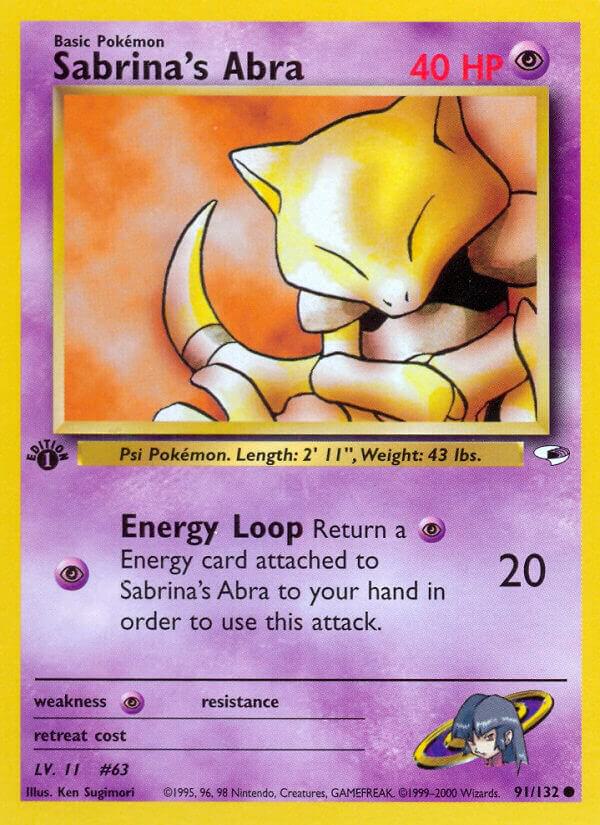 Sabrina's Abra - 091/132: Gym Heroes