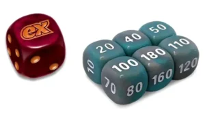 Dice Set- Obsidian Flames