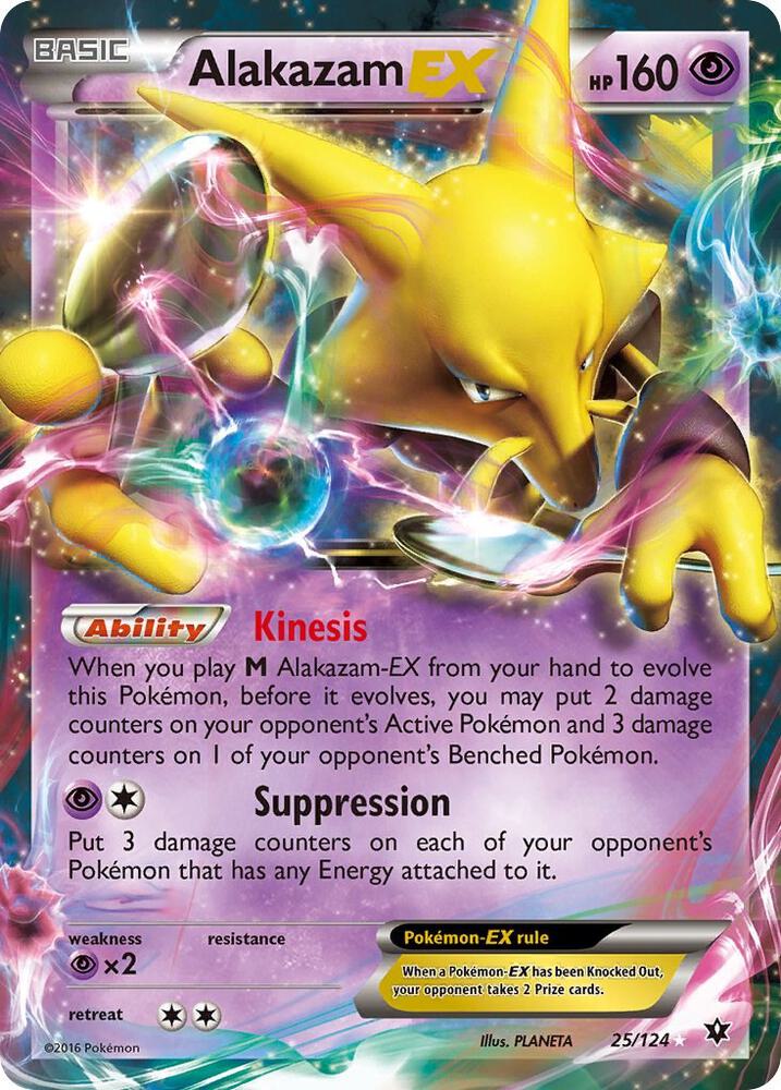 Alakazam EX - 25/124: XY - Fates Collide