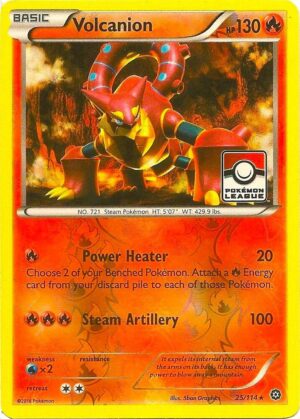 Volcanion - 25/114 (Pokemon League) - 025/114: League & Championship Cards