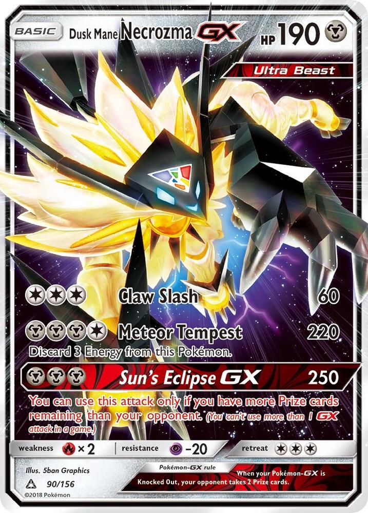 Dusk Mane Necrozma GX - 90/156: SM - Ultra Prism