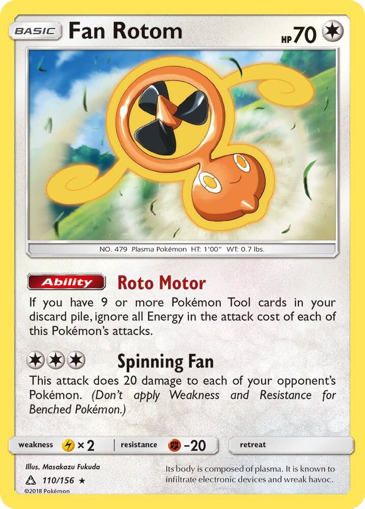 Fan Rotom - 110/156: SM - Ultra Prism