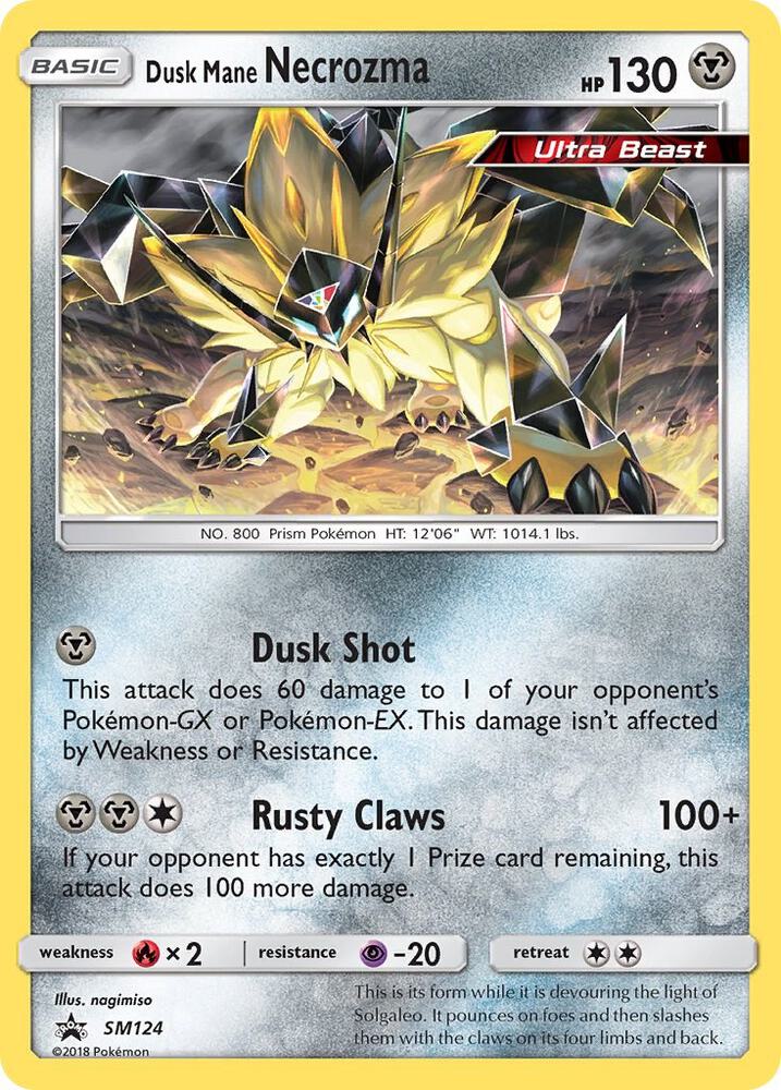 Dusk Mane Necrozma - SM124 - SM124: SM Promos