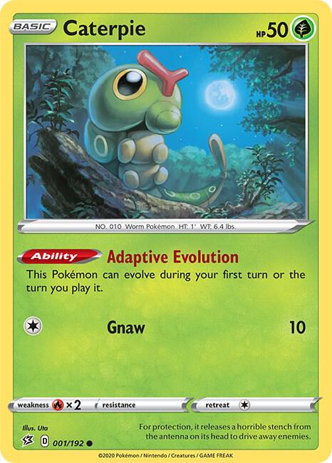 Caterpie - 001/192: SWSH02: Rebel Clash