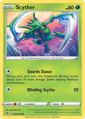 Scyther - 004/192: SWSH02: Rebel Clash