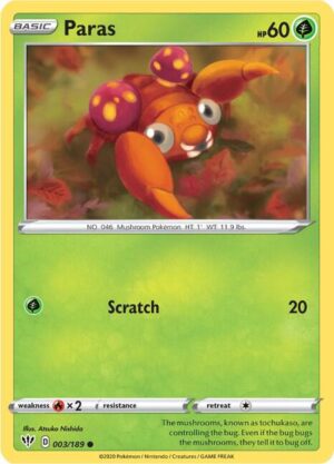 Paras - 003/189: SWSH03: Darkness Ablaze