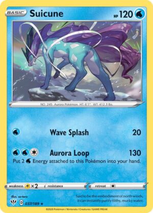 Suicune - 37/189 - 037/189: Deck Exclusives