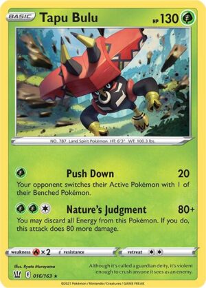 Tapu Bulu - 016/163: SWSH05: Battle Styles