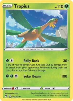 Tropius - 006/203: SWSH07: Evolving Skies