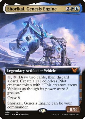 Shorikai, Genesis Engine (Extended Art) - 76: Commander: Kamigawa: Neon Dynasty