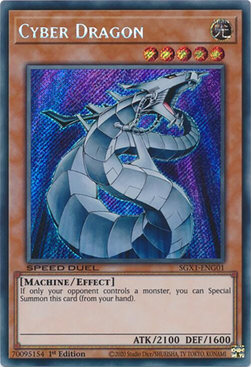 Cyber Dragon (Secret Rare) - SGX1-ENG01: Speed Duel GX: Duel Academy Box