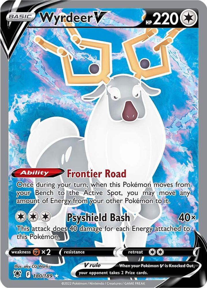 Wyrdeer V (Full Art) - 180/189: SWSH10: Astral Radiance