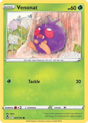 Venonat - 001/195: SWSH12: Silver Tempest