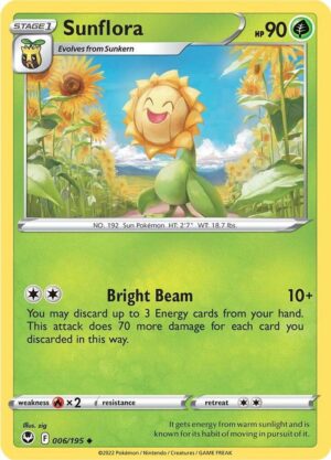 Sunflora - 006/195: SWSH12: Silver Tempest