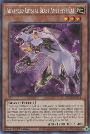 Advanced Crystal Beast Amethyst Cat - BLCR-EN011: Battles of Legend: Crystal Revenge