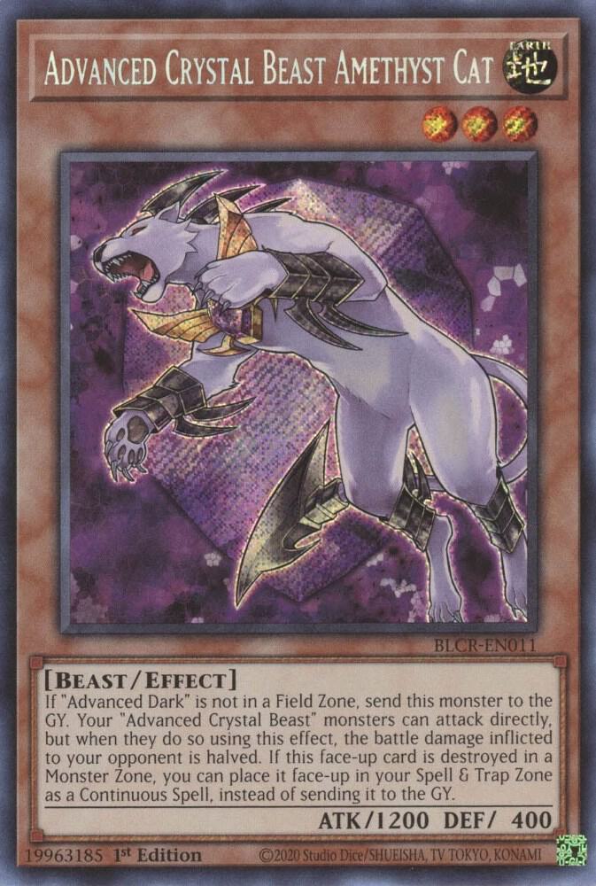 Advanced Crystal Beast Amethyst Cat - BLCR-EN011: Battles of Legend: Crystal Revenge