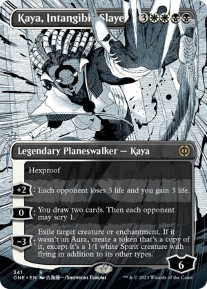 Kaya, Intangible Slayer (Borderless) - 341: Phyrexia: All Will Be One