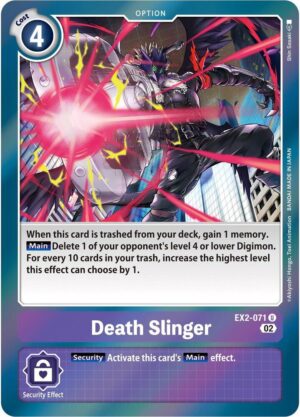Death Slinger (Alternate Art) - EX2-071: Starter Deck 14: Beelzemon Advanced Deck Set