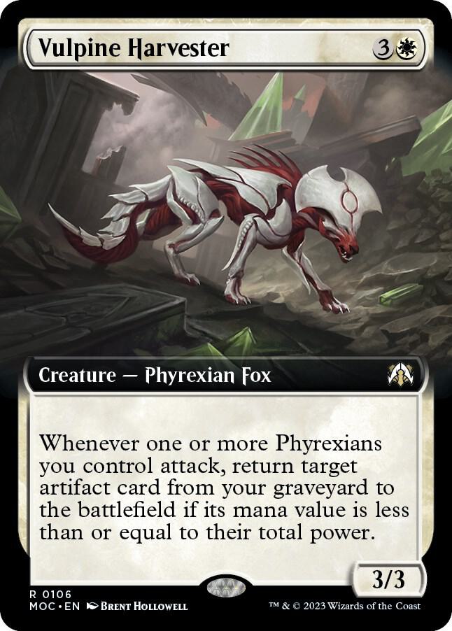 Vulpine Harvester (Extended Art) - 106: Commander: March of the Machine