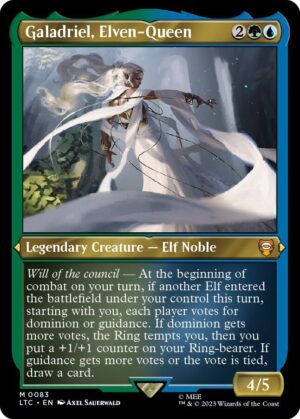 Galadriel, Elven-Queen (Display Commander) - Thick Stock - 83: Commander: The Lord of the Rings: Tales of Middle-earth
