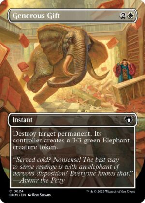 Generous Gift (Borderless) - 624: Commander Masters