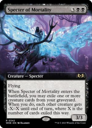 Specter of Mortality (Extended Art) - 342: Wilds of Eldraine