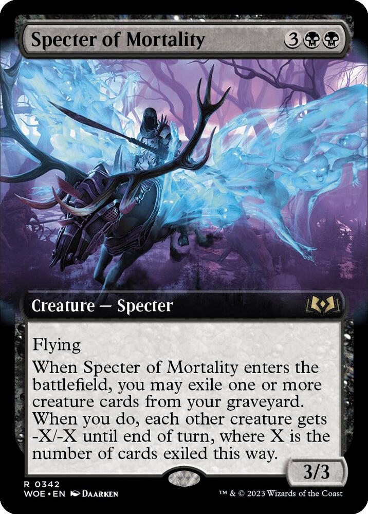 Specter of Mortality (Extended Art) - 342: Wilds of Eldraine