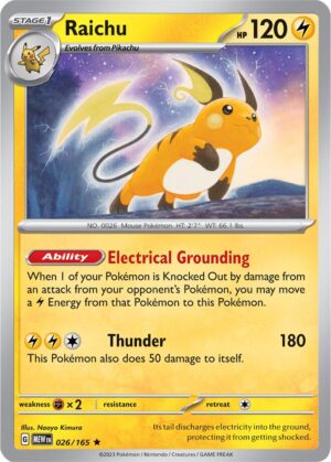 Raichu - 026/165: SV: Scarlet & Violet 151