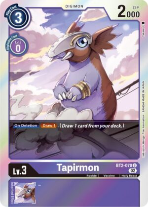 Tapirmon (Resurgence Booster Reprint) - BT2-070 U: Resurgence Booster